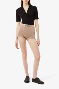 Short avec ceinture en maille - Andain