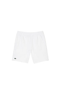 Tennis Bermuda shorts with pockets - White