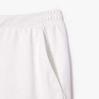 Tennis Bermuda shorts with pockets - White