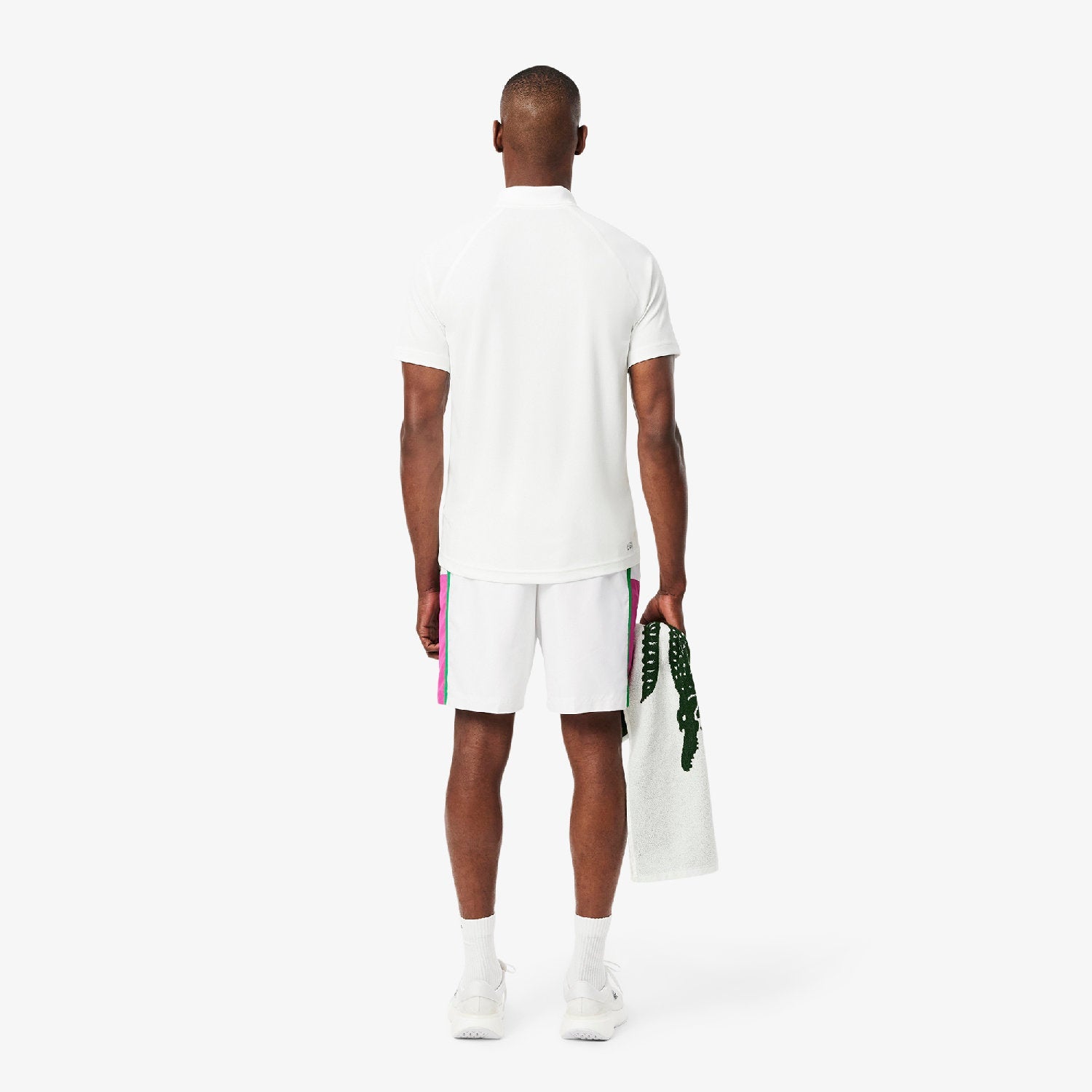 Short Tennis à empiècement - Blanc & Malva