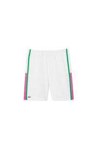 Short Tennis à empiècement - Blanc & Malva