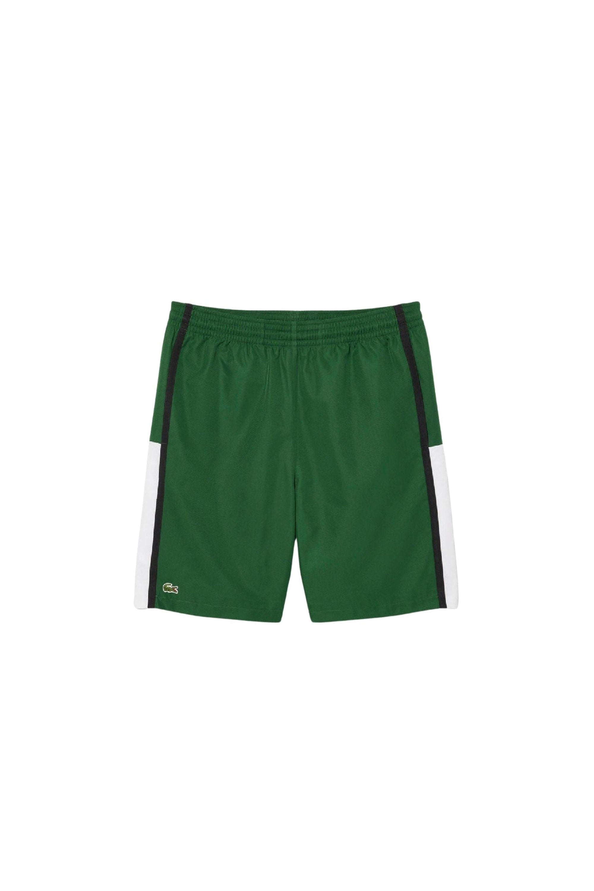 Short Tennis à empiècement - Vert & Blanc Noir