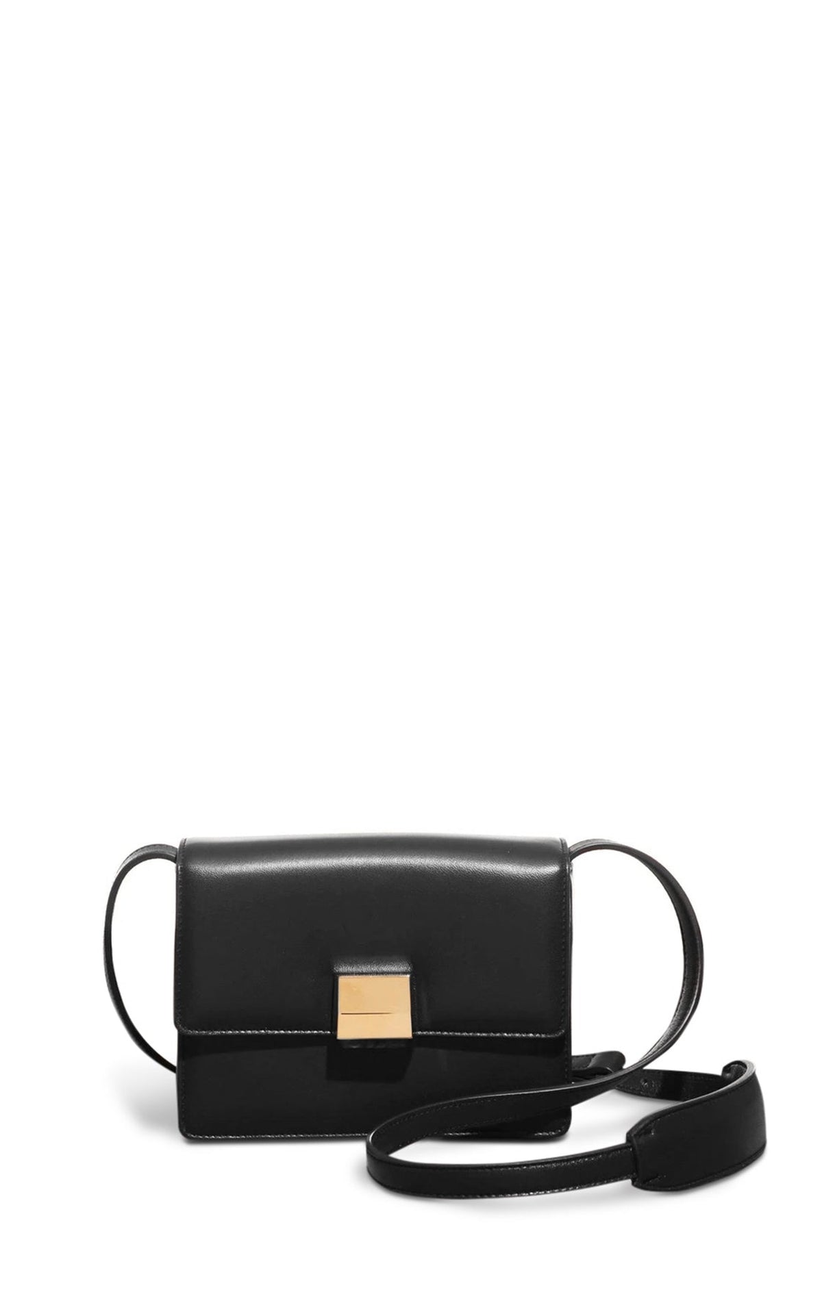 Black / Sac Mercedes en cuir croco - Black