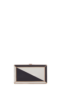Navy & White / Étui à téléphone Callas en peau de serpent - Navy & White