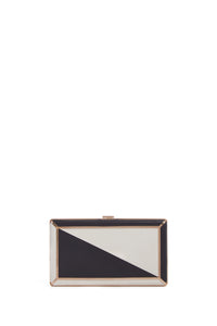 Navy & White / Étui à téléphone Callas en peau de serpent - Navy & White