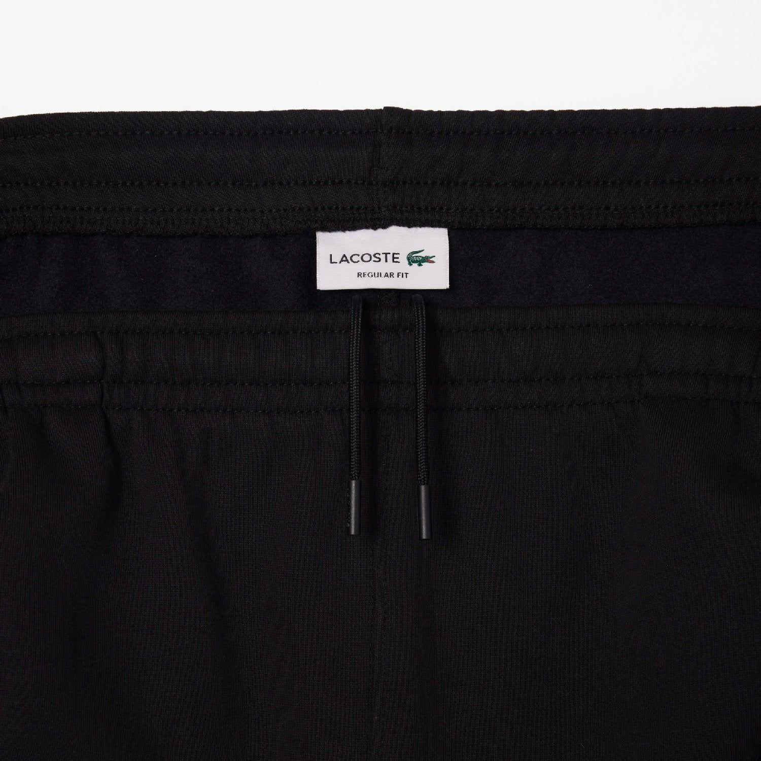Bermuda shorts with logo fleece stripe - Black