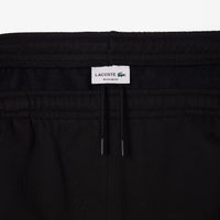 Bermuda shorts with logo fleece stripe - Black