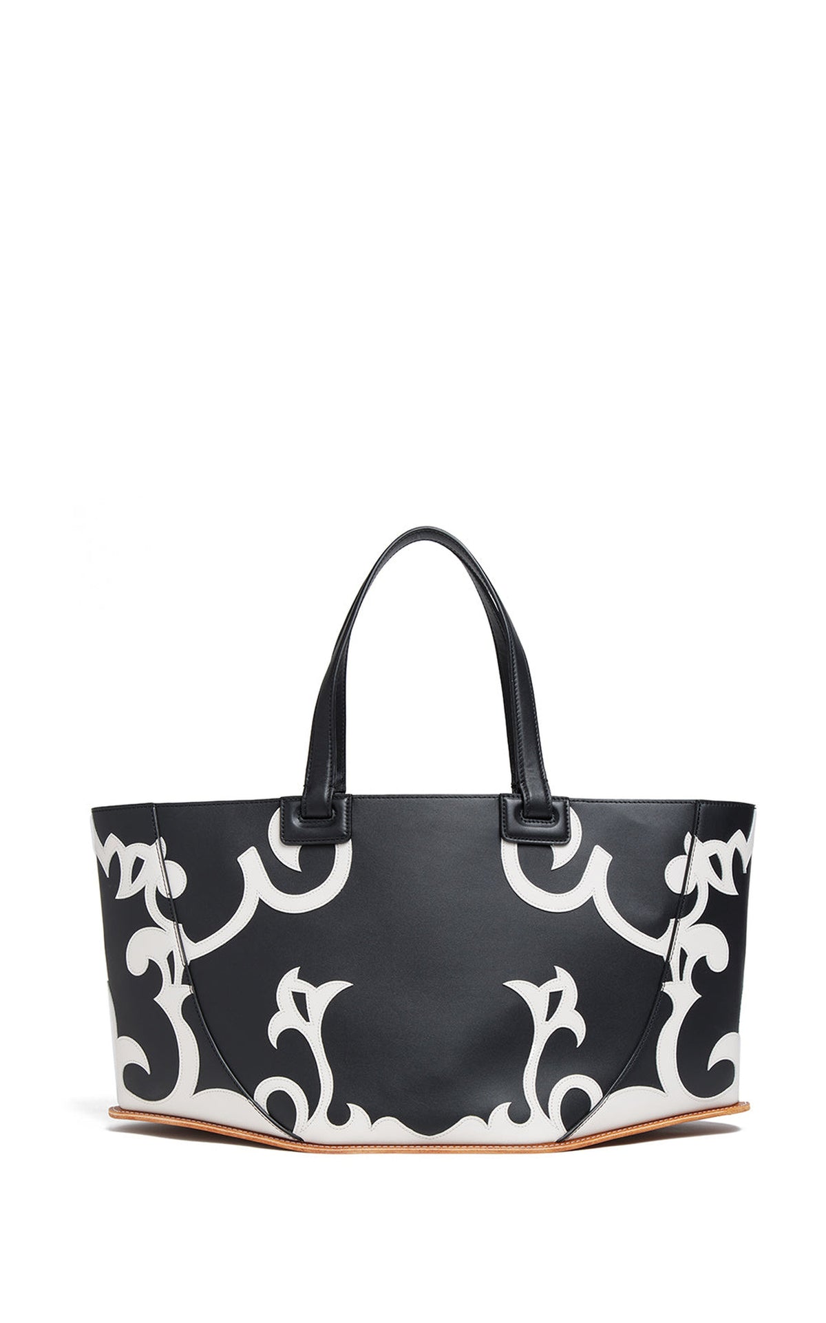Black & Ivory / Sac Coyote en cuir - Black & Ivory