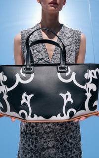 Black & Ivory / Sac Coyote en cuir - Black & Ivory
