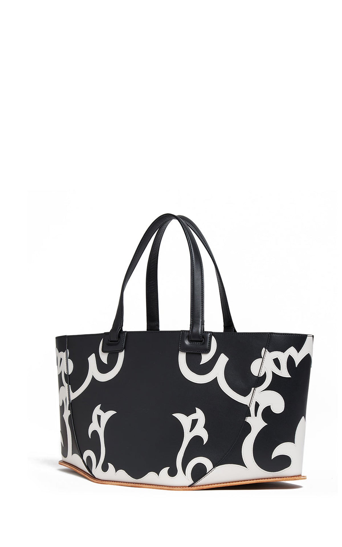 Black & Ivory / Sac Coyote en cuir - Black & Ivory