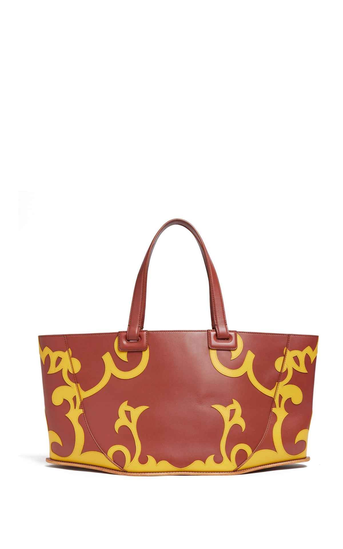 Rust & Yellow / Sac Coyote en cuir - Rust & Yellow