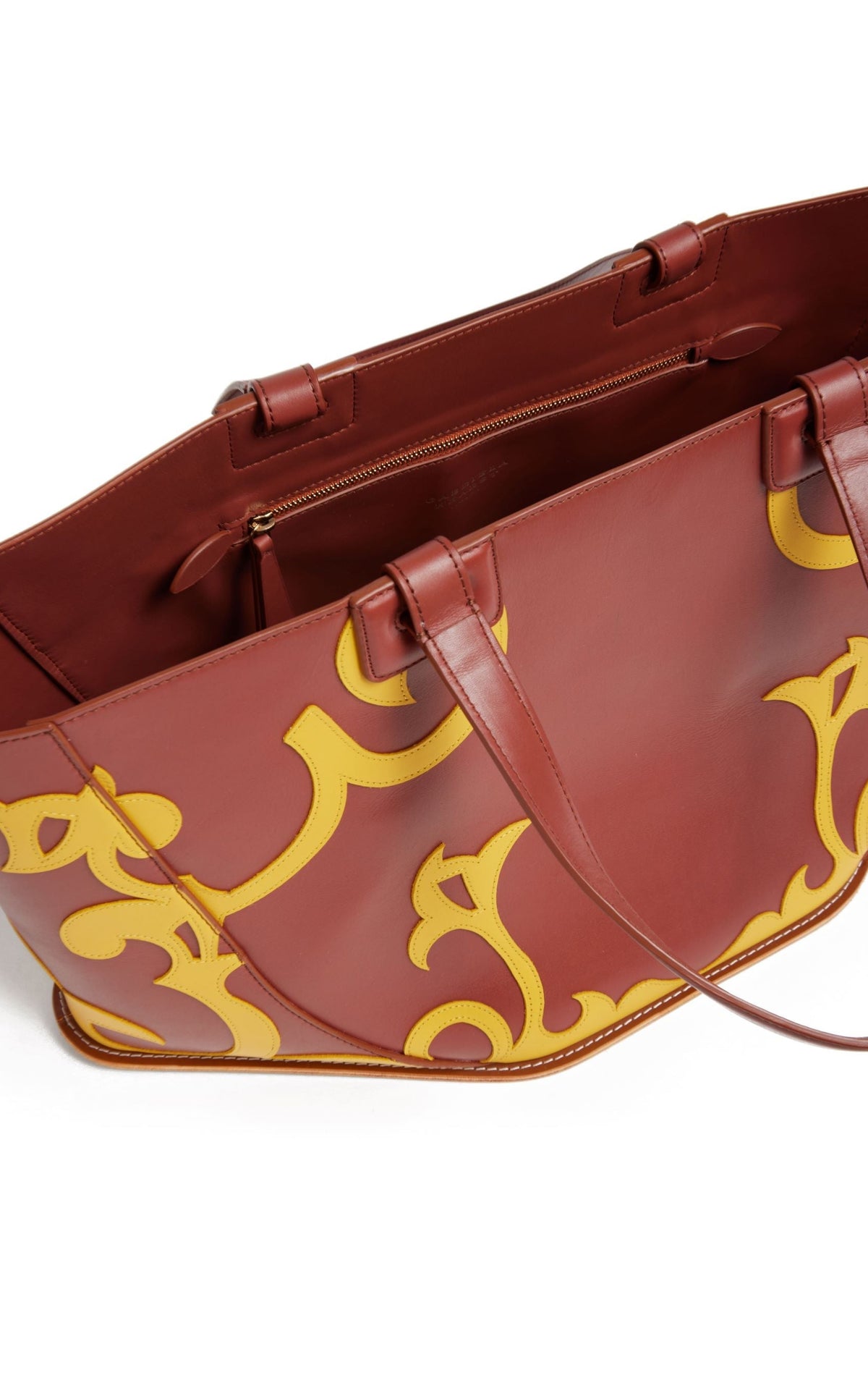 Rust & Yellow / Sac Coyote en cuir - Rust & Yellow