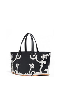 Coyote Tote en noir / ivoire bulgaro