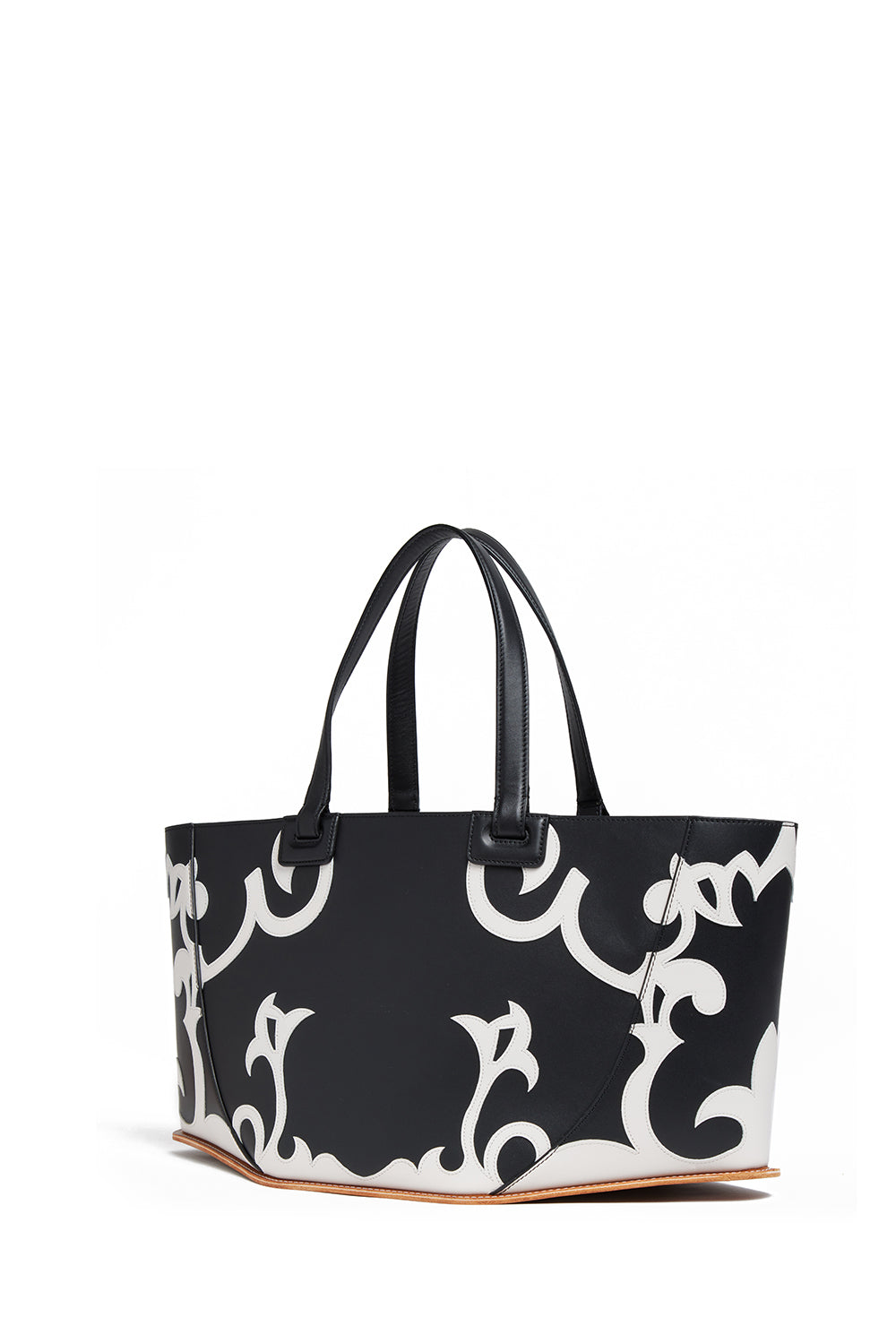 Coyote Tote en noir / ivoire bulgaro