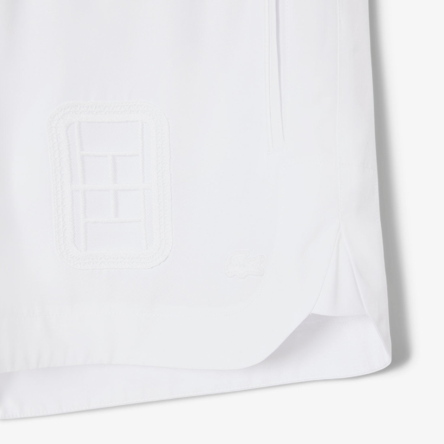 Short à broderie - Blanc