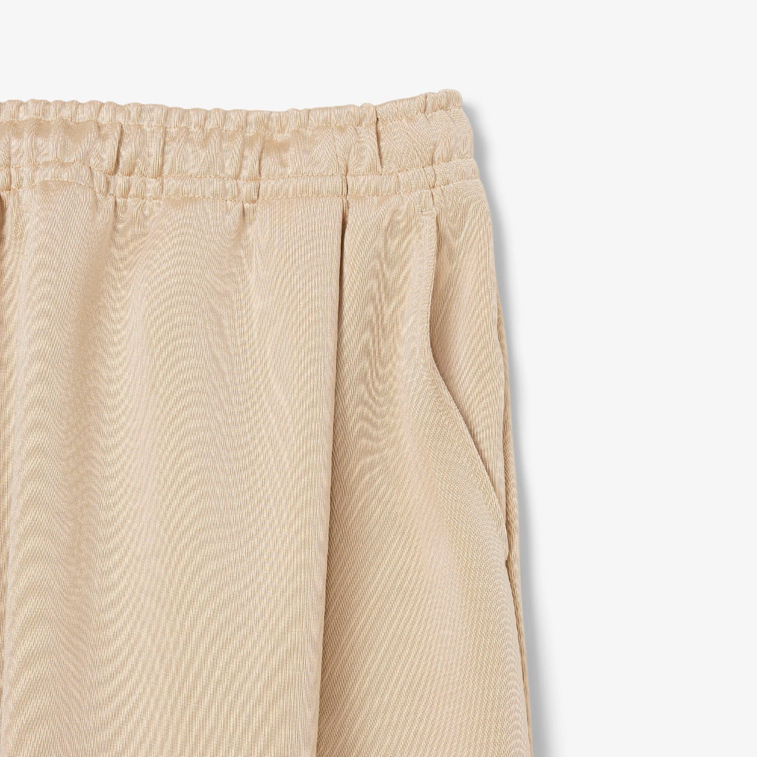 Oversized satin Bermuda shorts - Lionne