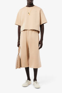 Oversized satin Bermuda shorts - Lionne