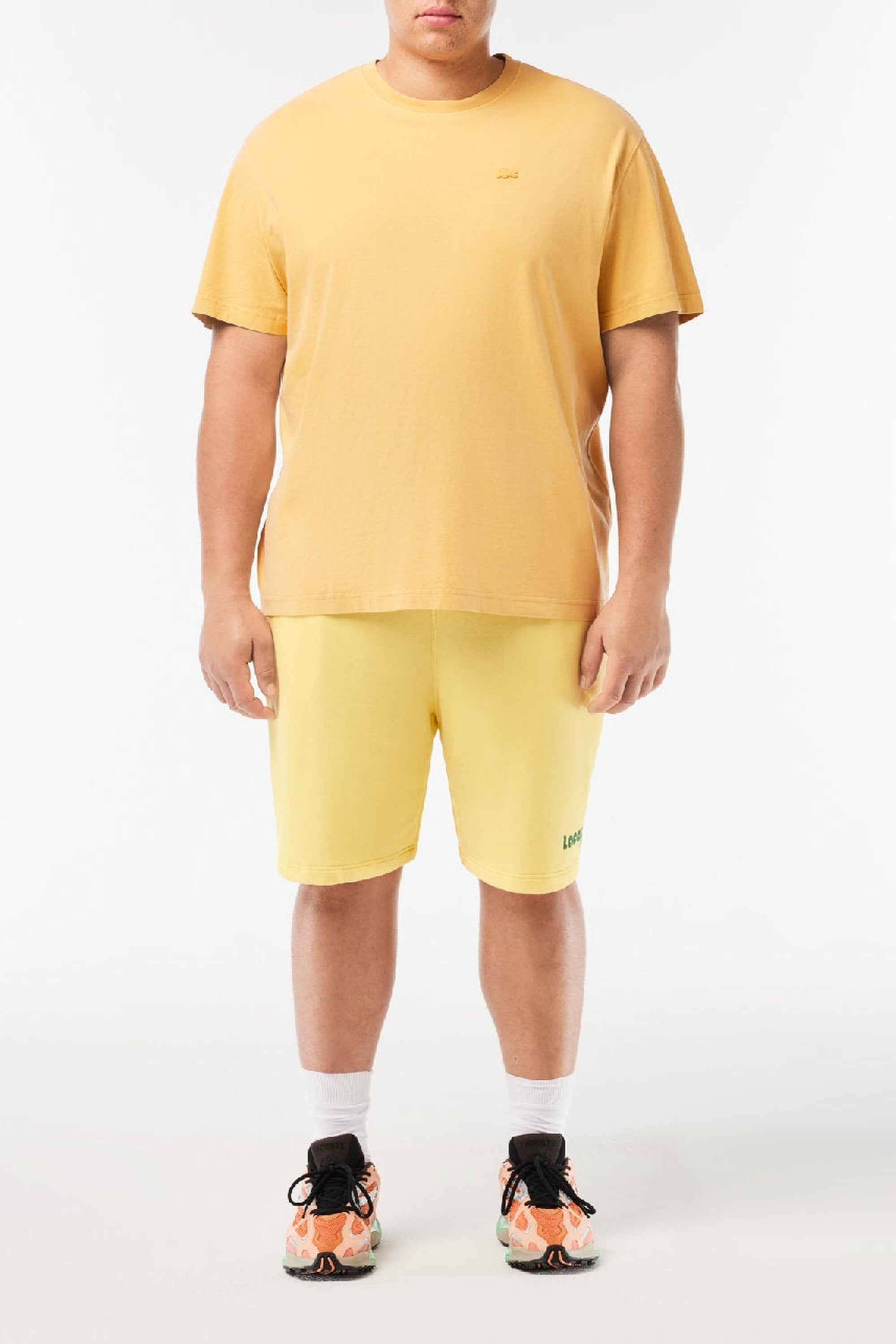 Washed and printed shorts - Cornsilk