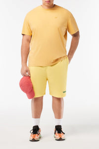 Washed and printed shorts - Cornsilk