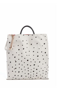 Eileen leather bag - Black & Red & Ivory