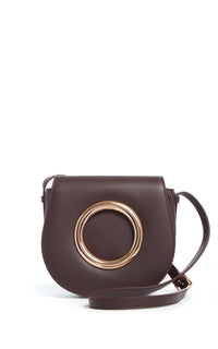 Bordeaux / Sac Ring en cuir - Bordeaux