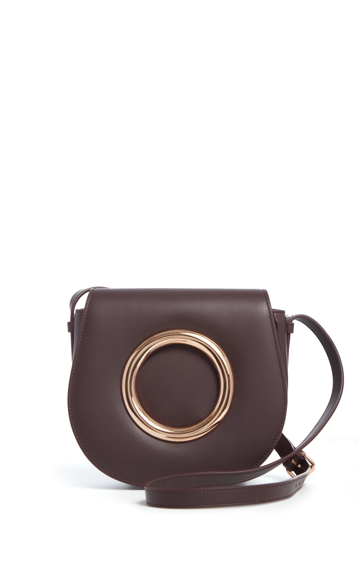 Bordeaux / Sac Ring en cuir - Bordeaux
