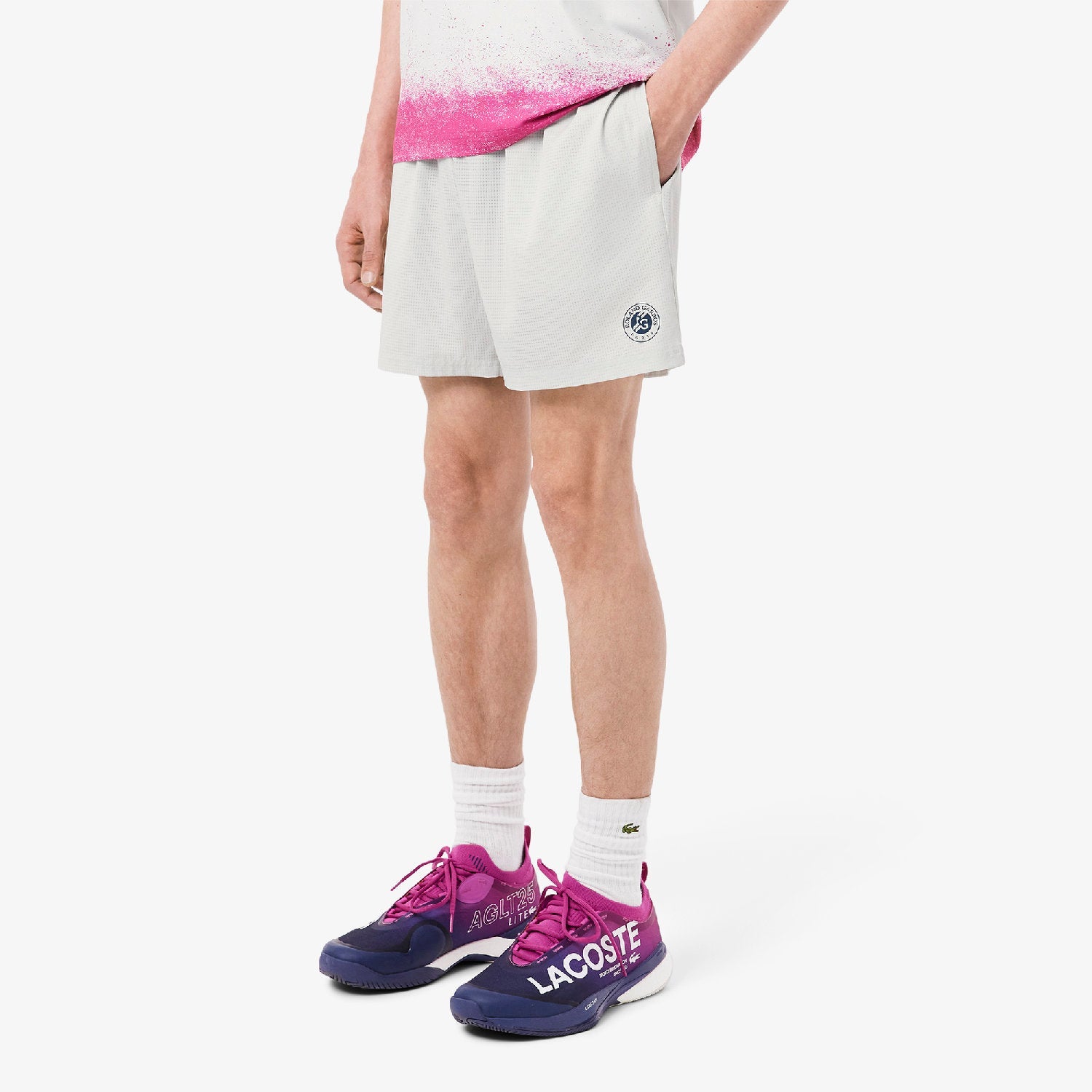 Short Lacoste x Roland-Garros - Vert Nil & Faucon