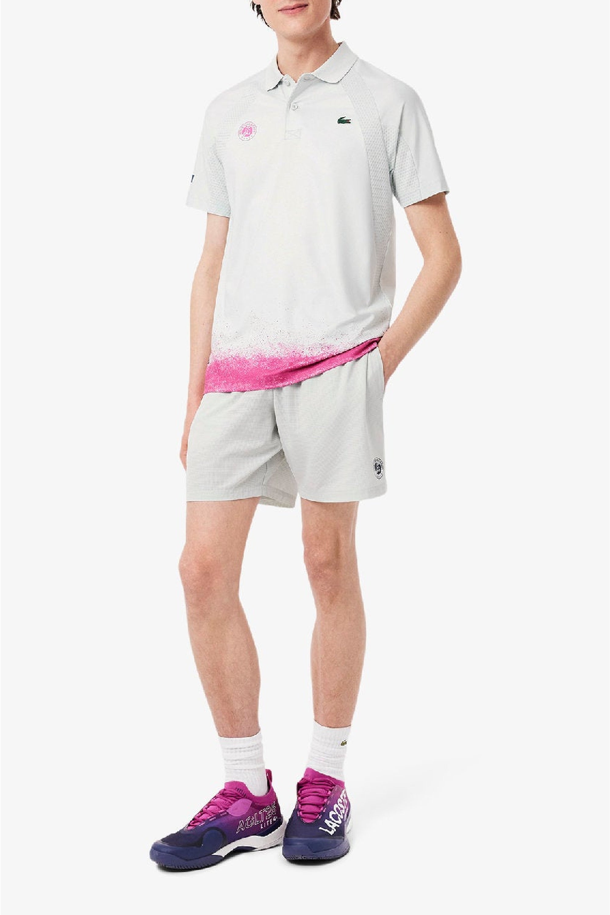 Short Lacoste x Roland-Garros - Vert Nil & Faucon