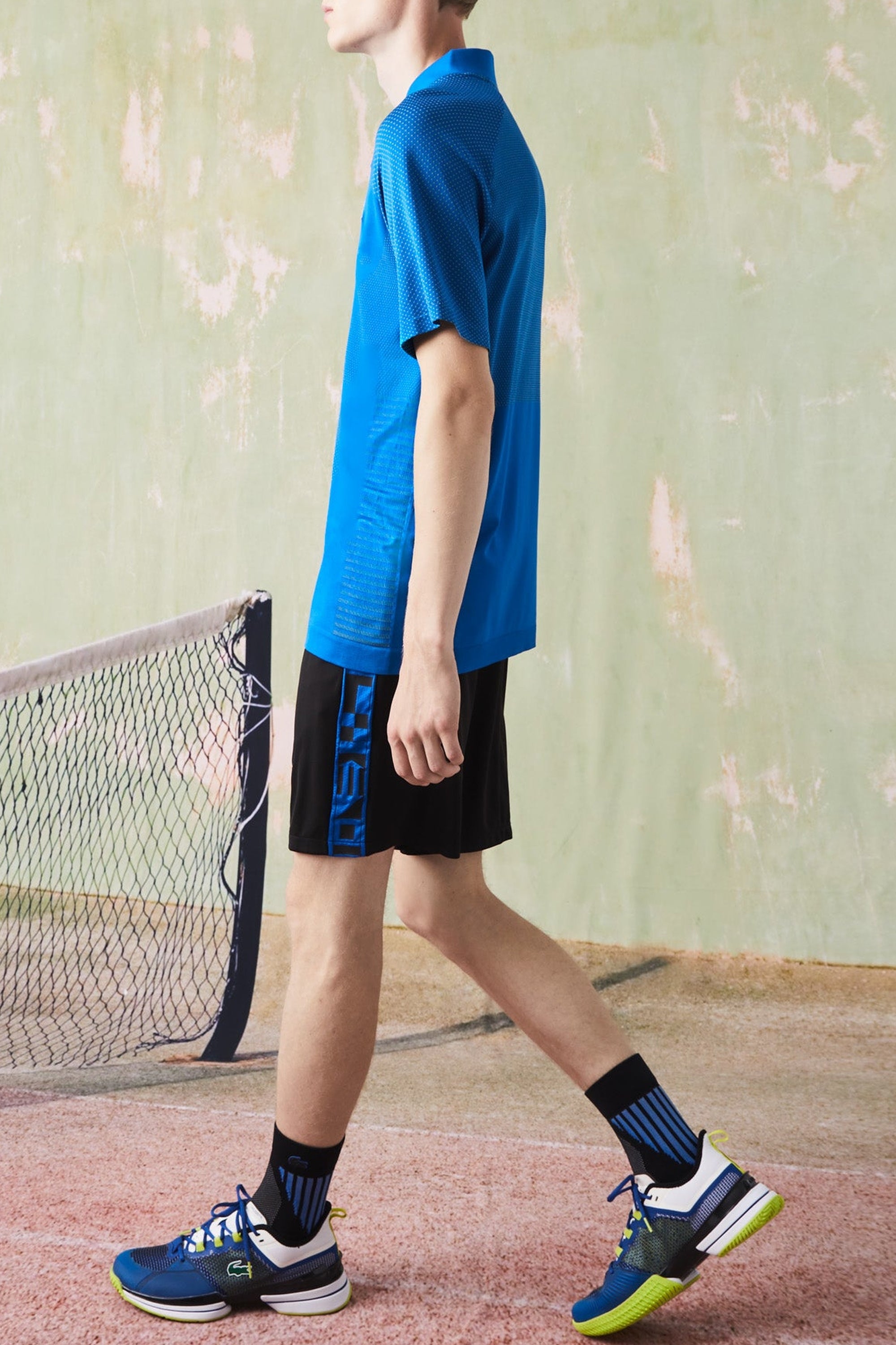 Short Tennis avec imprimé contrasté - Noir