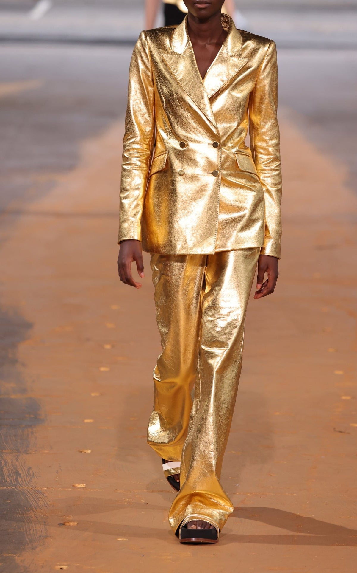 Gold / Pantalon Vesta en cuir - Gold