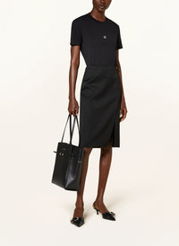 Cabas Voyou moyen en cuir - Black