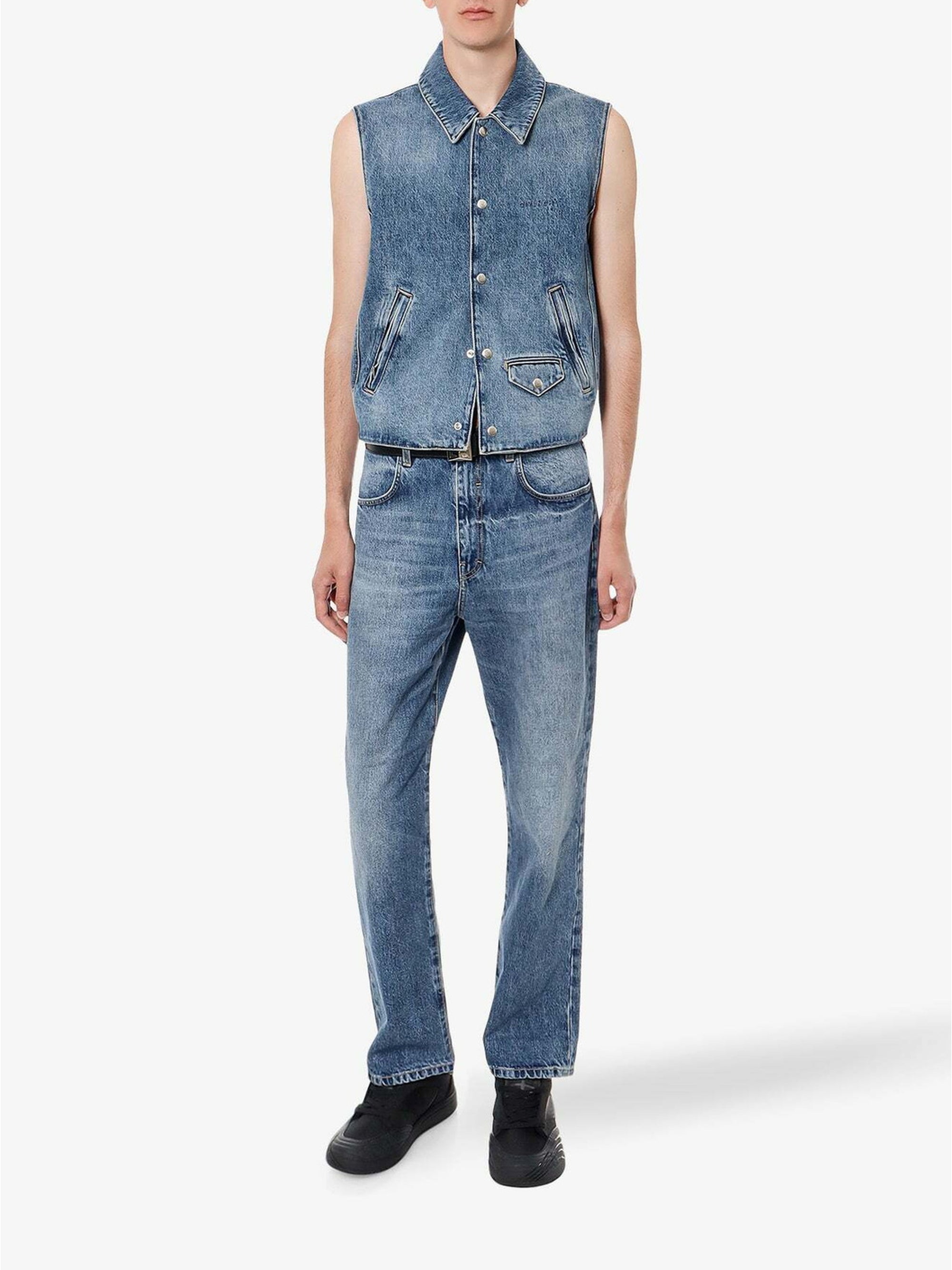 Blouson sans manches en denim - Medium Blue