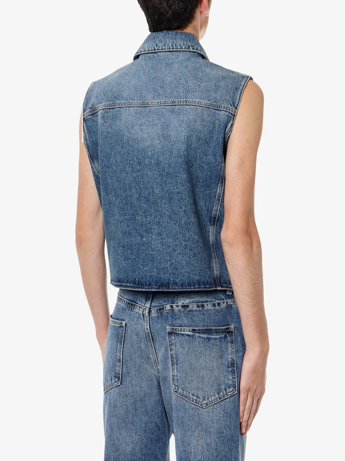 Blouson sans manches en denim - Medium Blue