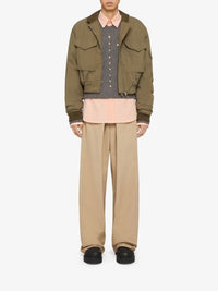 Extra Wide Chino Trousers - Beige