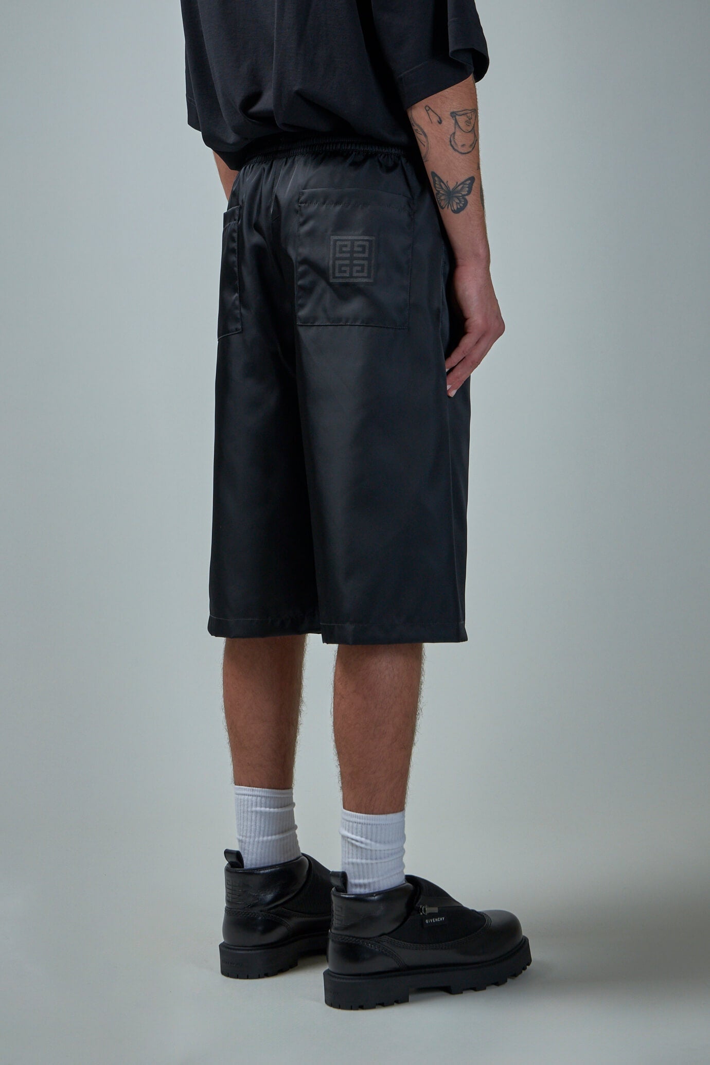 Short élastiqué - Noir