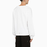 T-shirt ample avec motif réfléchissant - White