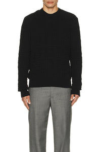 Pull sportswear en laine - Noir