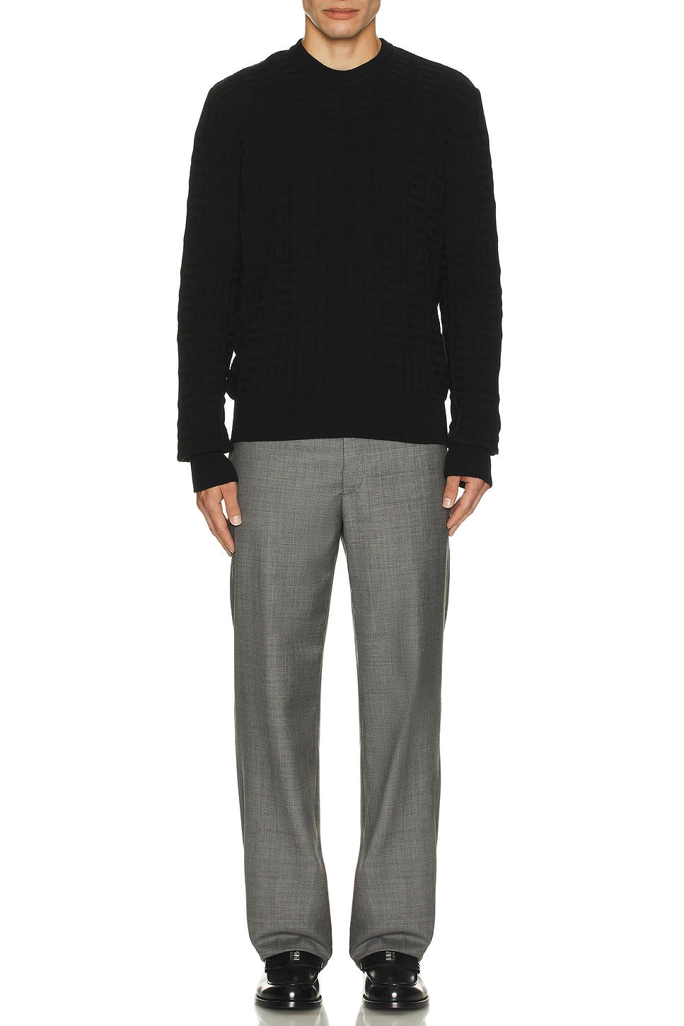 Pull sportswear en laine - Noir