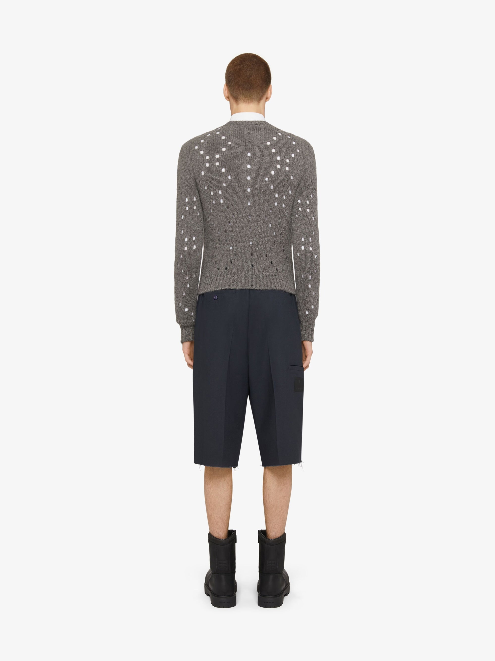 Pull sportswear en laine - Medium Grey
