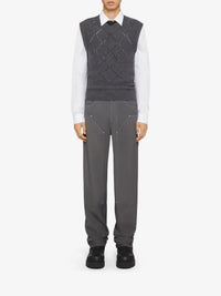 Pull cropped en laine - Medium Grey