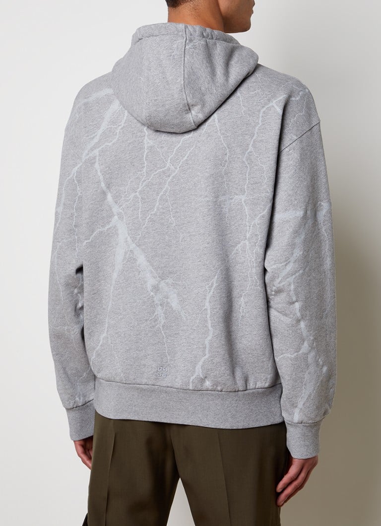 Sweatshirt à capuche ample réfléchissant - Light Grey Melange