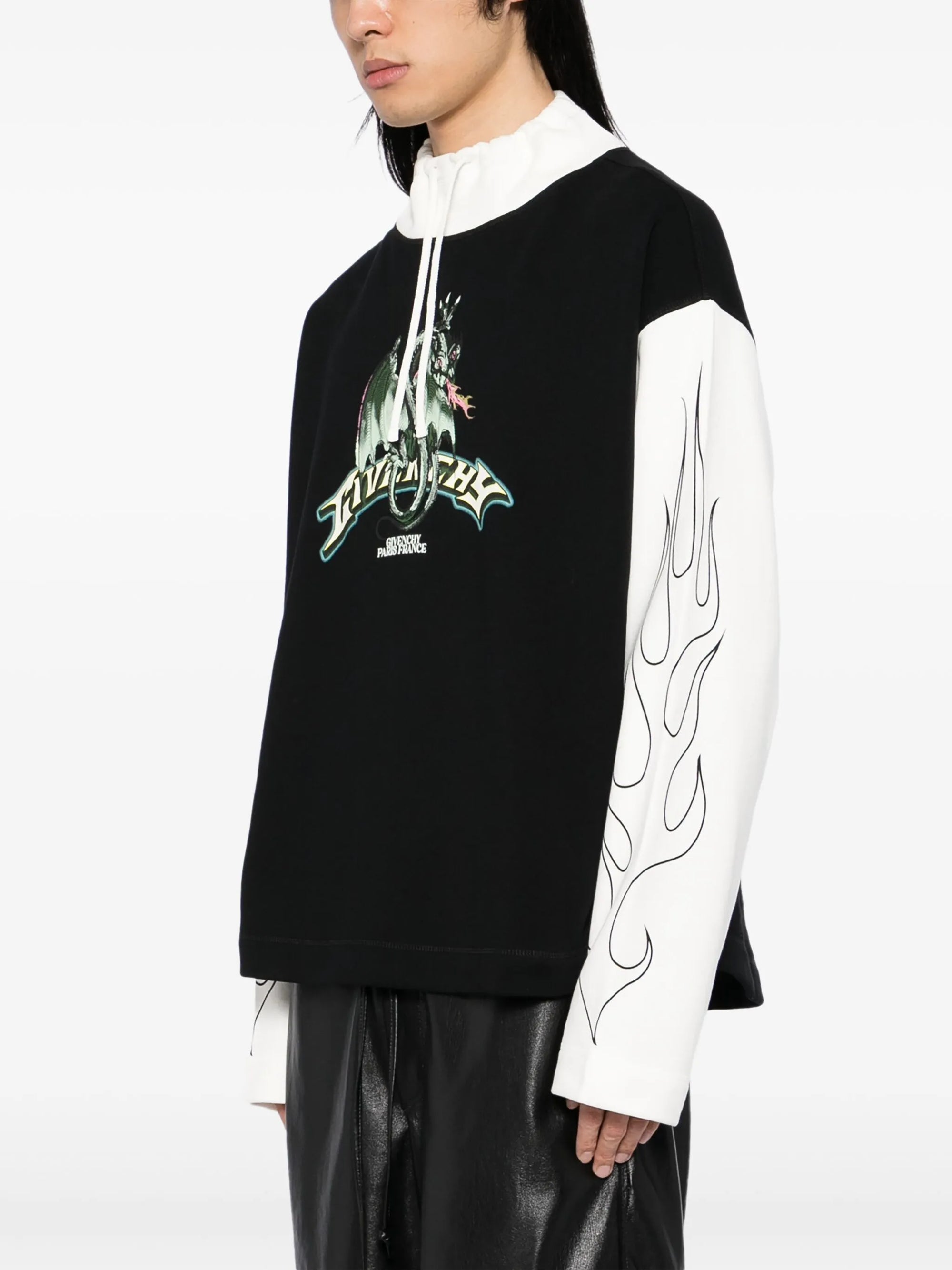 Sweatshirt avec imprimé Givenchy Dragon - Black & White