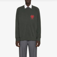 Sweatshirt slim Givenchy Crest - Green Forest