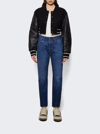 Blouson varsity cropped Givenchy en laine - Black & White