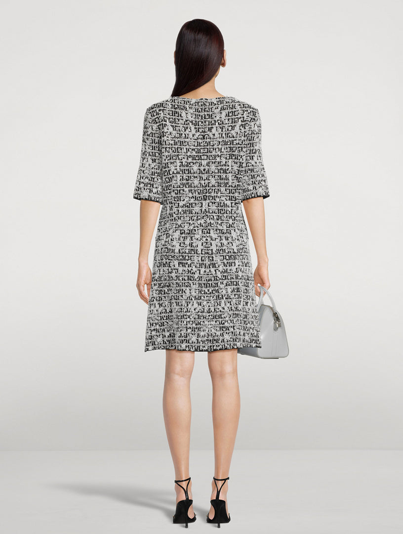 Robe en tweed - Black & White