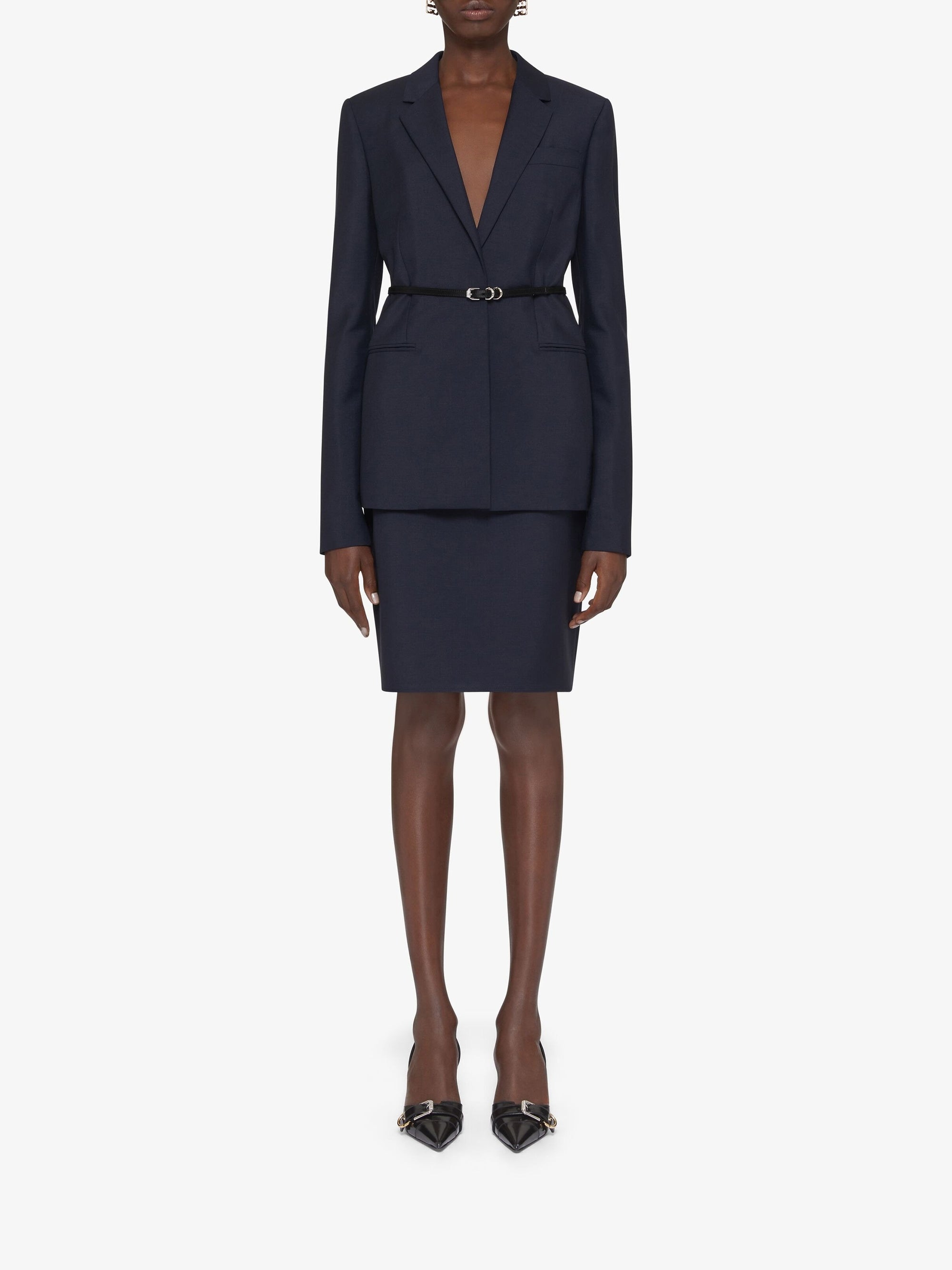 Jupe Voyou en laine - Night Blue
