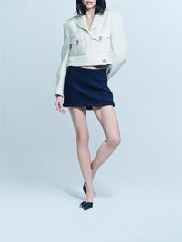 EMBROIDERED MINI SKIRT