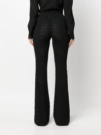 Pantalon évasé en jacquard 4G - Black