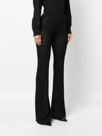 Pantalon évasé en jacquard 4G - Black