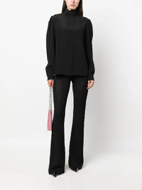Pantalon évasé en jacquard 4G - Black